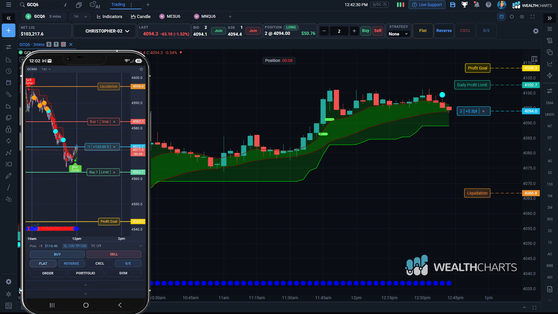 WealthCharts platform